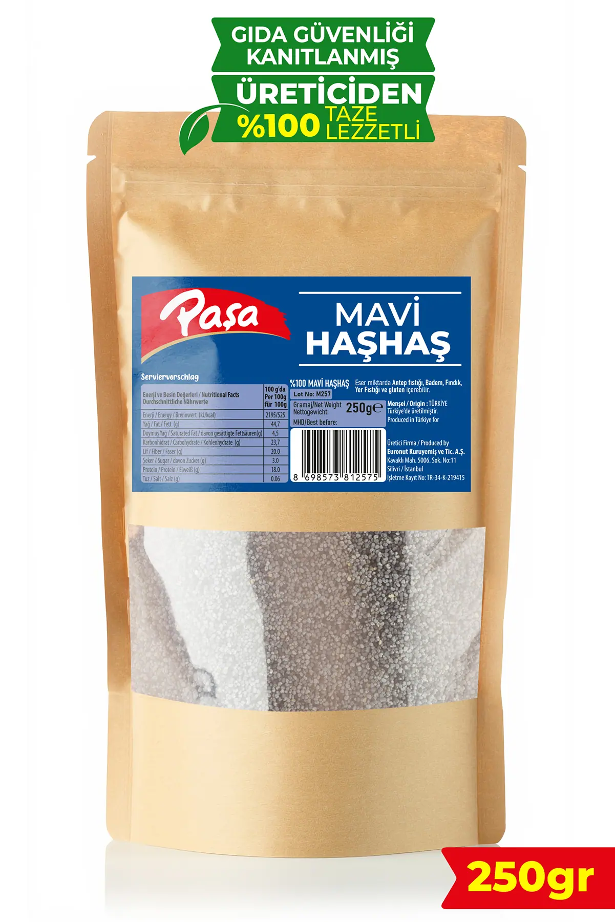 Mavi Haşhaş 250 Gr
