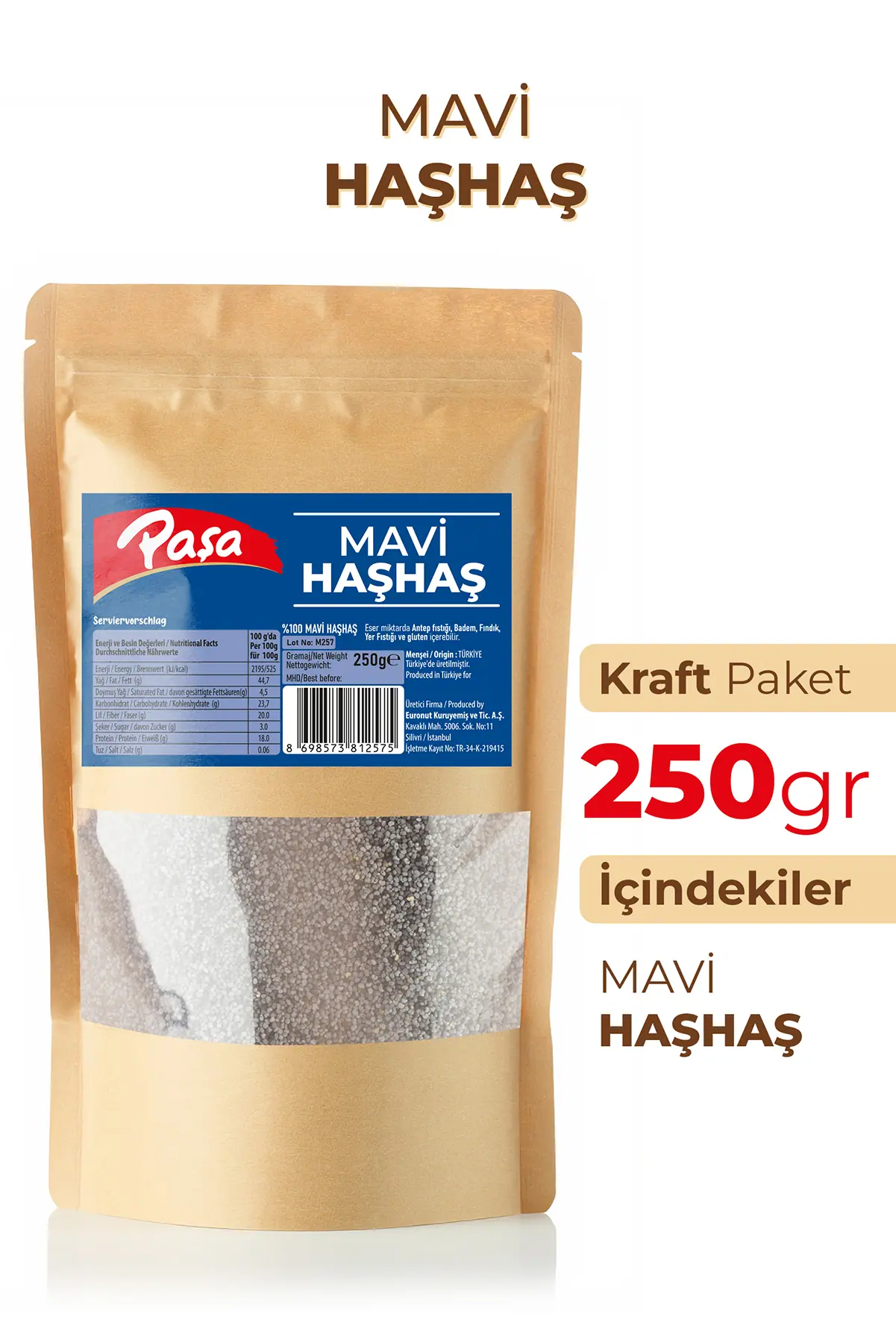 Mavi Haşhaş 250 Gr