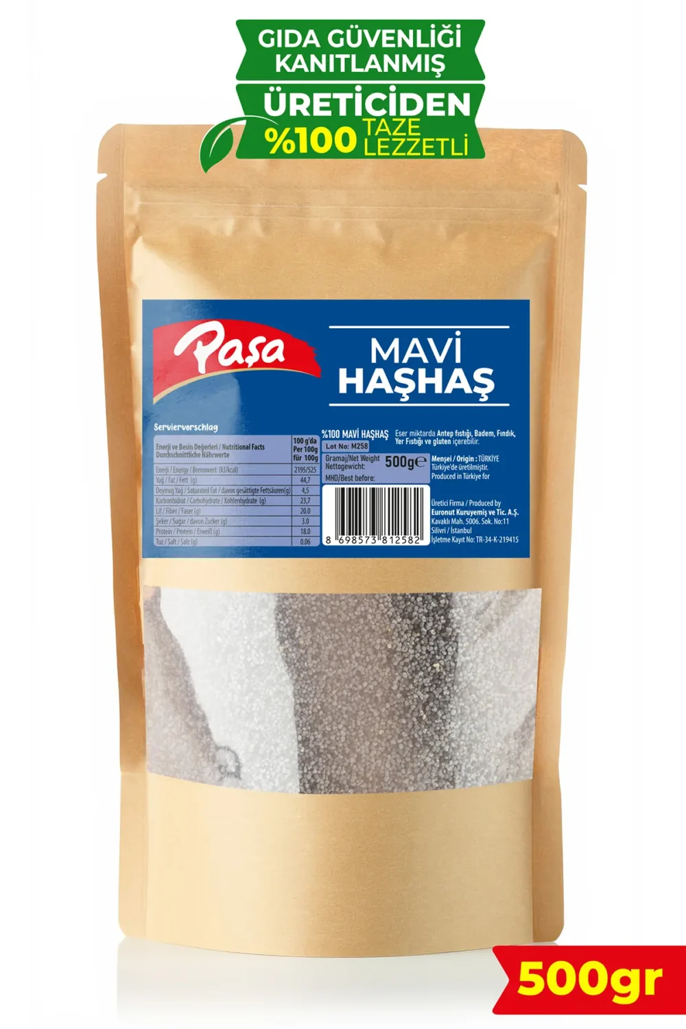 Mavi Haşhaş 500 Gr