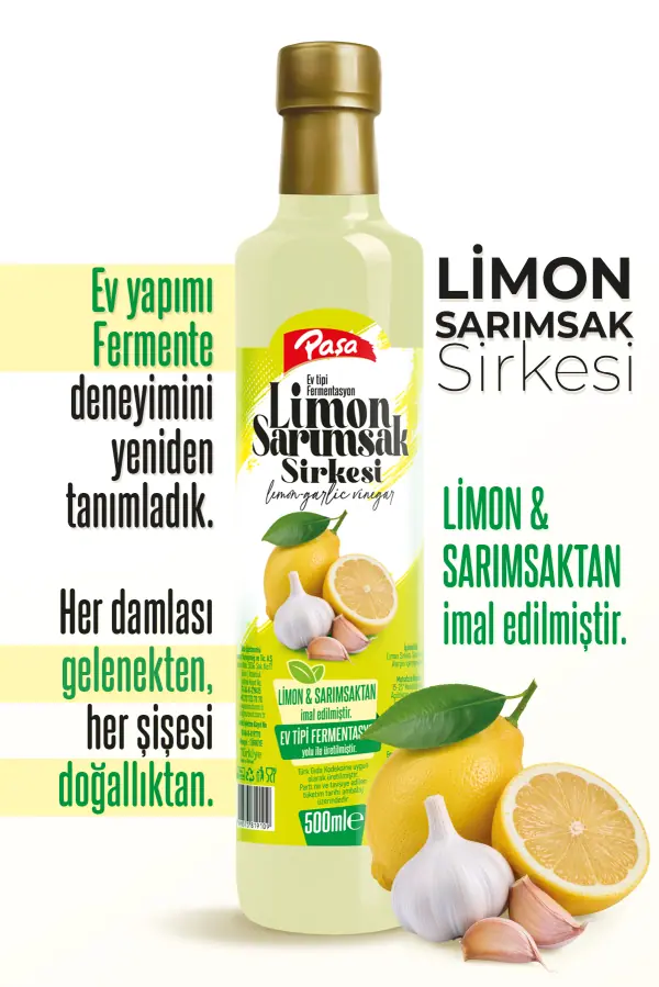 Limon Sarımsak Sirkesi 500 ml