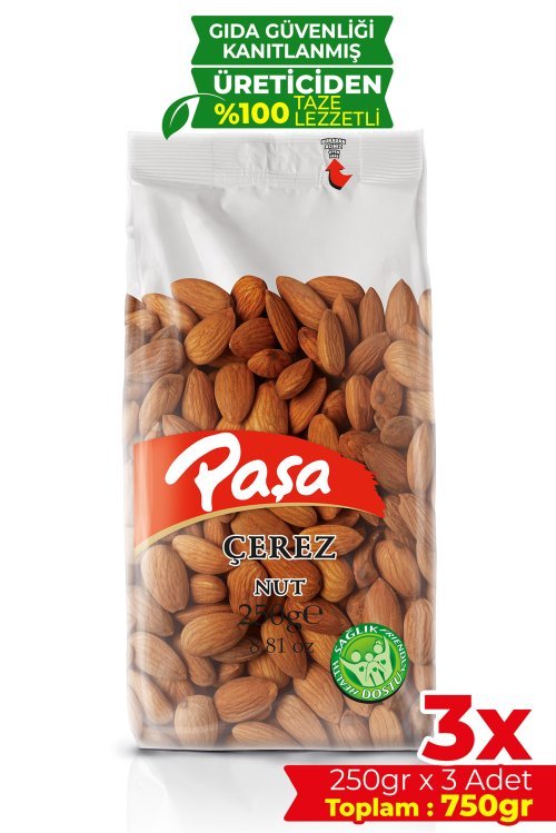 Kavrulmuş Badem 250 gr X 3 Adet (750 gr)
